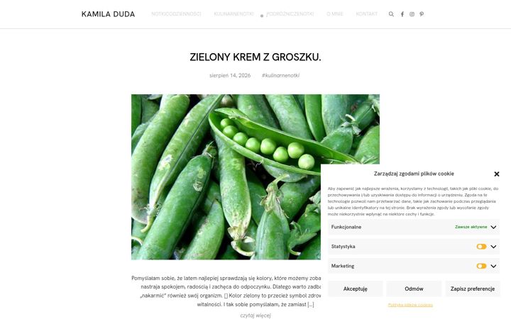 Screenshot of kamiladuda.pl
