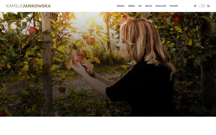 Screenshot of kamilajankowska.pl