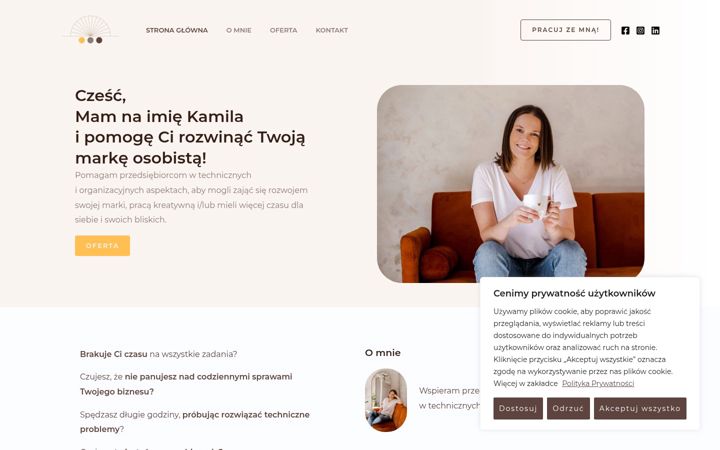 Screenshot of kamilastanczykowska.pl