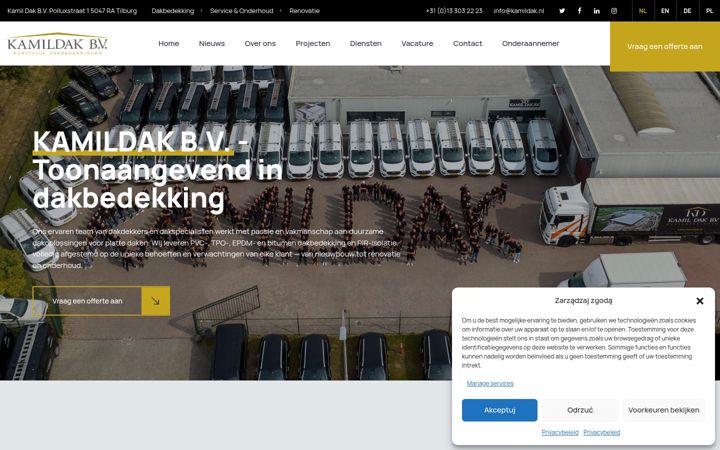 Screenshot of kamildak.nl