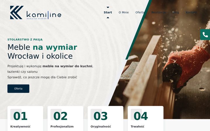 Screenshot of kamiline.pl