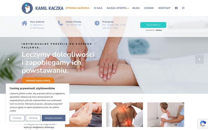 Screenshot of kamilkaczka.pl