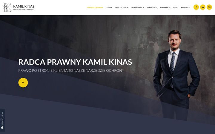 Screenshot of kamilkinas.pl