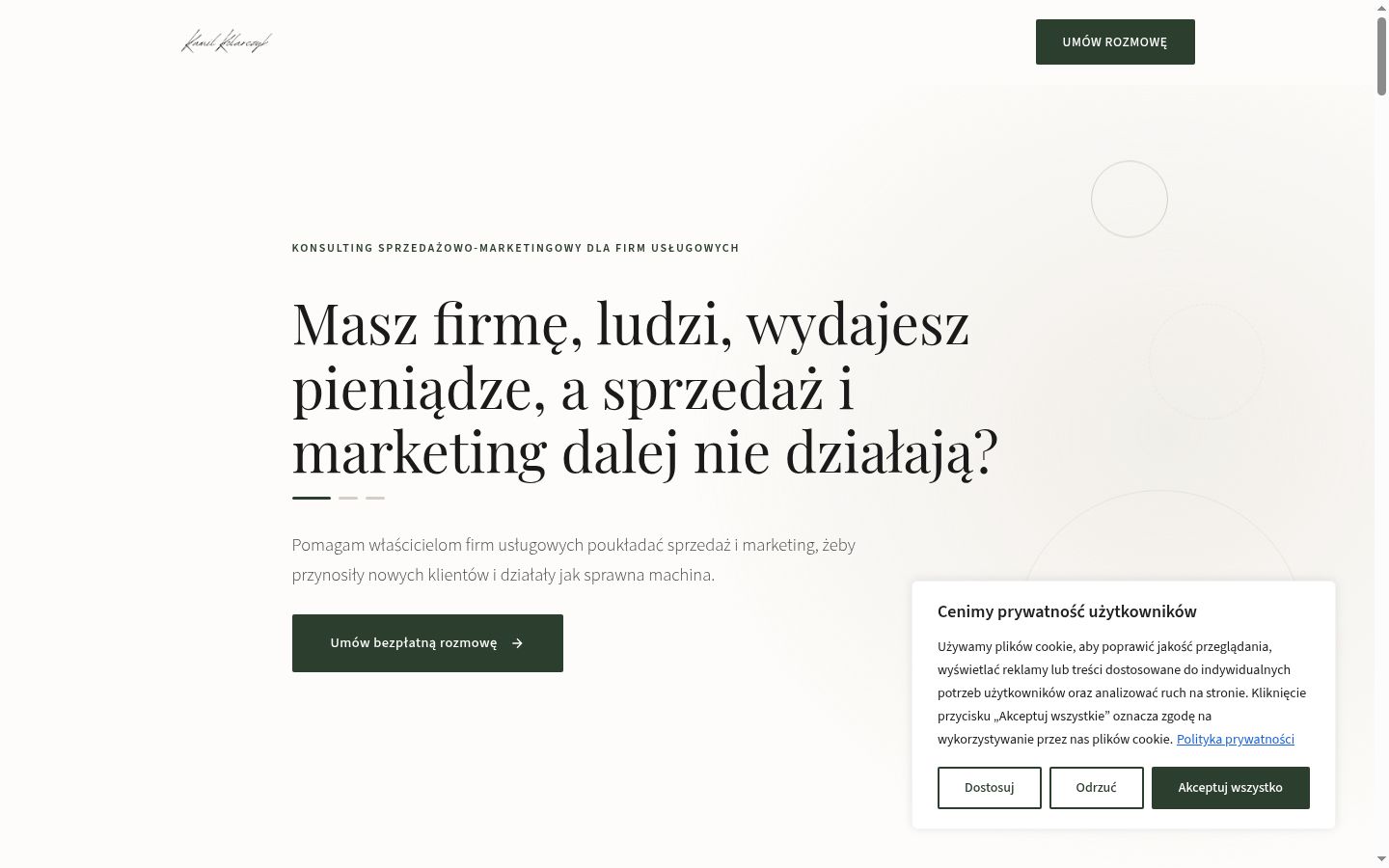 Sutikimo reklamjuostės, rodytos prieš bet kokią sąveiką, ekrano kopija