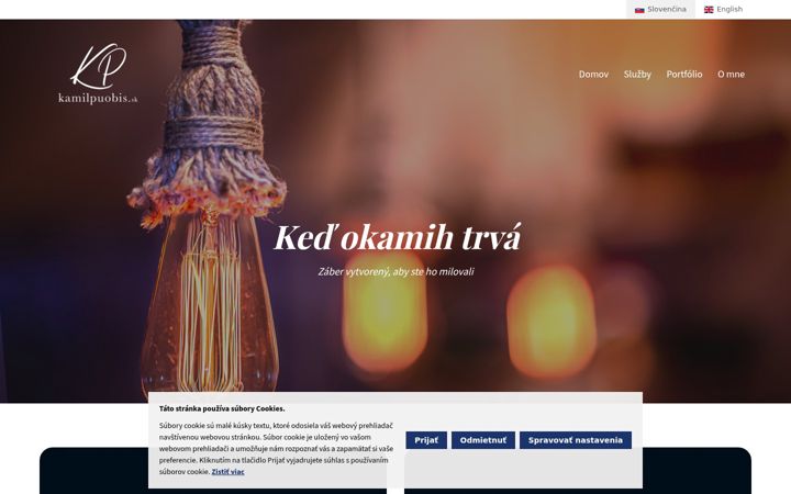 Screenshot of kamilpuobis.sk