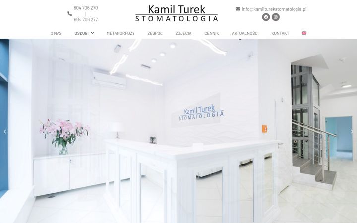 Screenshot of kamilturekstomatologia.pl