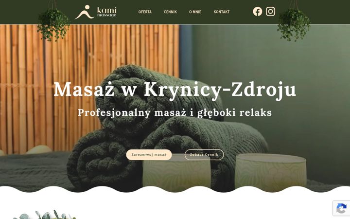 Screenshot of kamimassage.pl