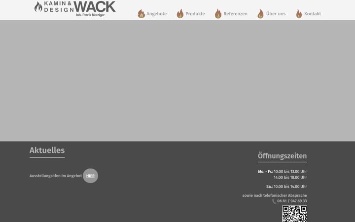 Screenshot of kamin-design-wack.de