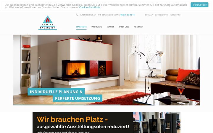 Screenshot of kamin-und-kachelofenbau.de