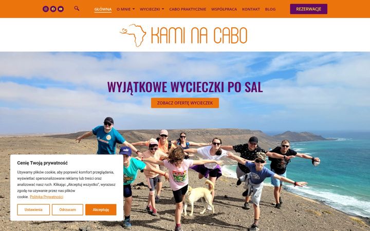 Screenshot of kaminacabo.pl