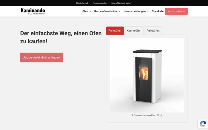 Screenshot of kaminando.de