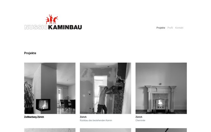 Screenshot of kaminbautechnik.ch