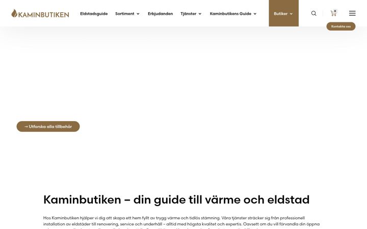 Screenshot of kaminbutiken.se