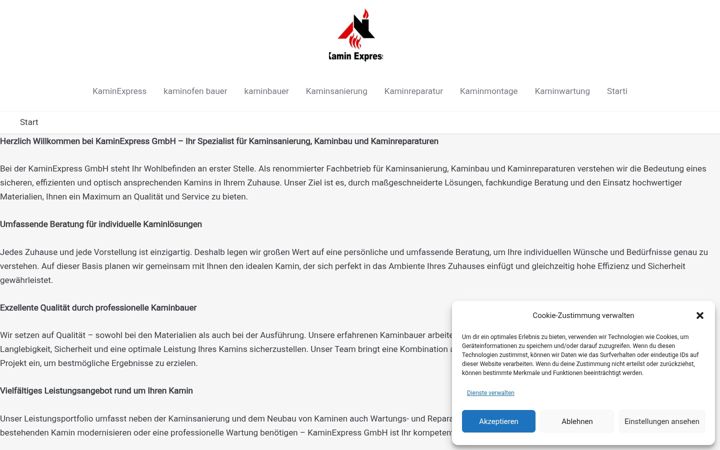 Screenshot of kaminexpress.com