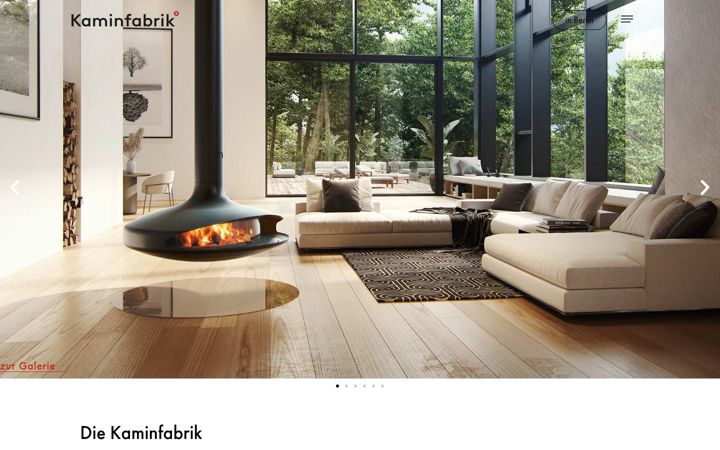 Screenshot of kaminfabrik.com