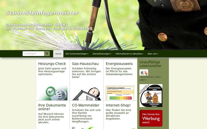 Screenshot of kaminfeger-mueller.de