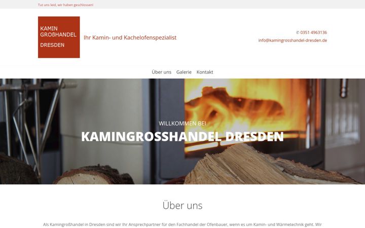 Skærmbillede af kamingrosshandel-dresden.de