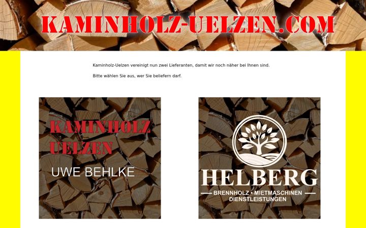 Screenshot of kaminholz-uelzen.com