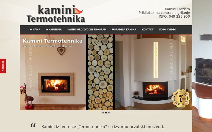 Screenshot of kamini-termotehnika.com