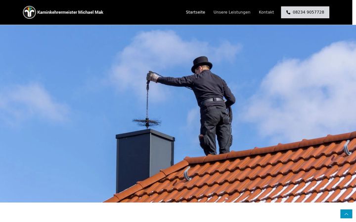 Screenshot of kaminkehrer-mak.de