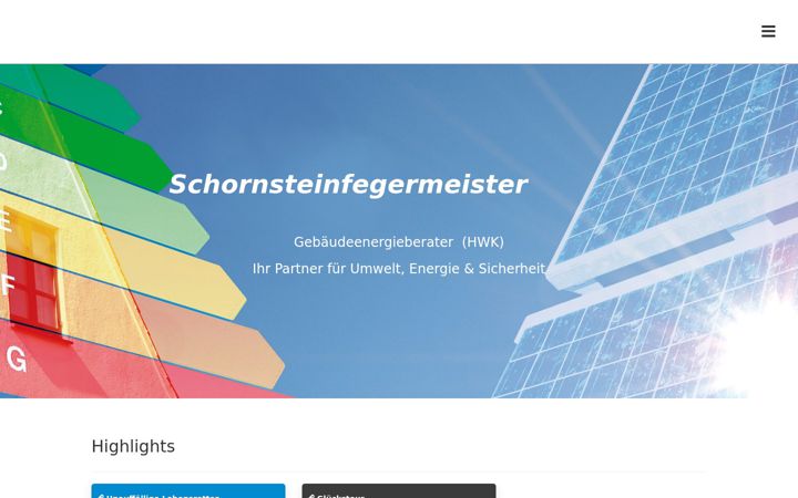 Screenshot of kaminkehrer-muenzner.de