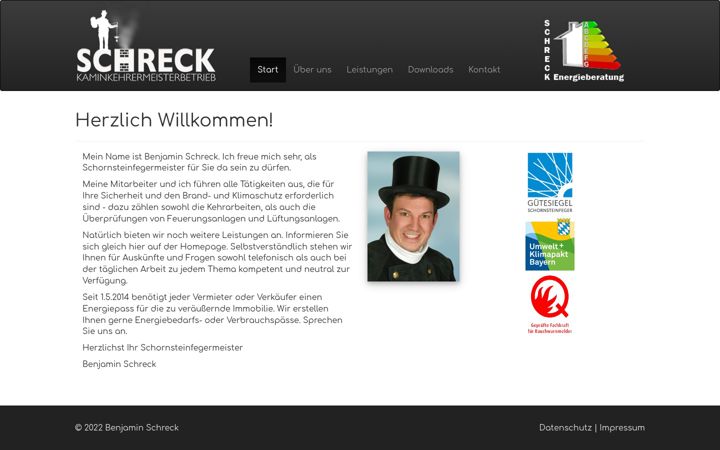 Screenshot of kaminkehrer-schreck.de
