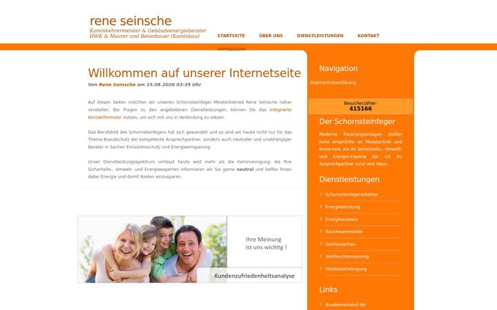 Screenshot of kaminkehrer-seinsche.de