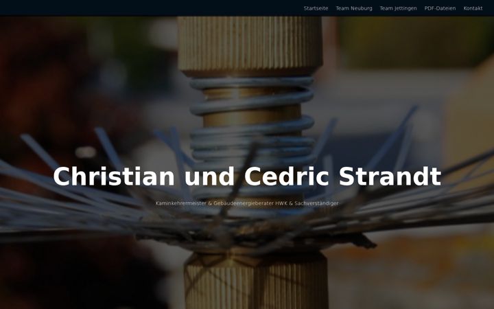 Screenshot of kaminkehrer-strandt.de