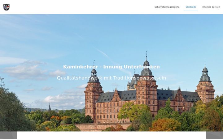 Screenshot of kaminkehrerinnung-unterfranken.de