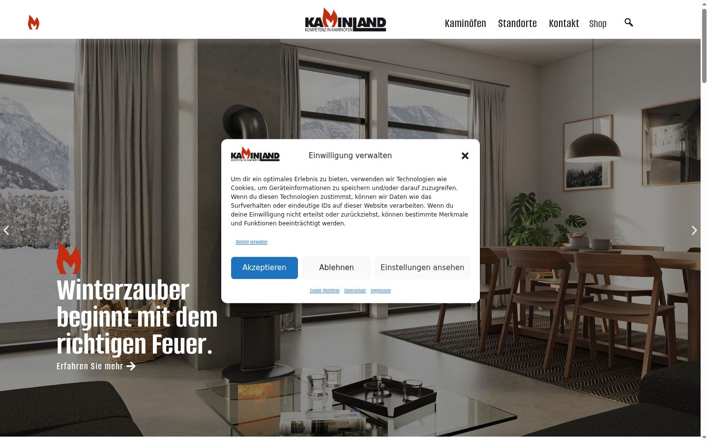 Screenshot tal-banner tal-kunsens muri qabel kwalunkwe interazzjoni