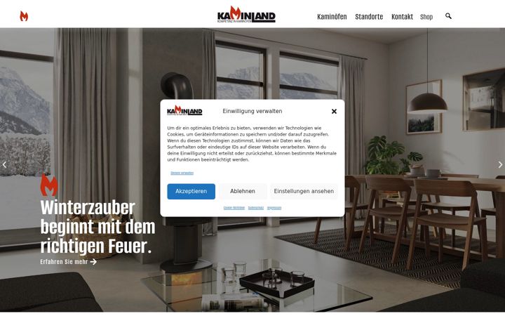 Screenshot of kaminland.de