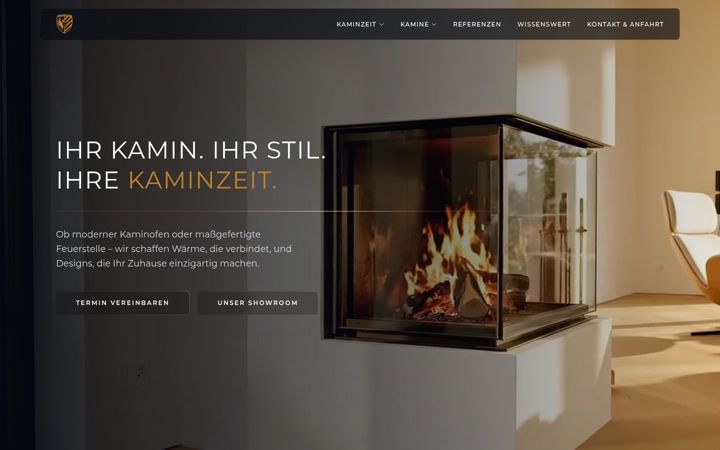 Screenshot of kaminzeit-ludwigsfelde.de