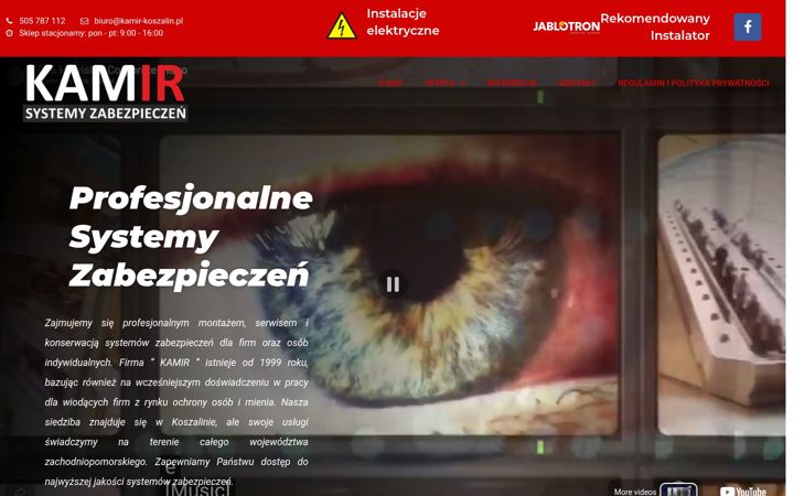 Screenshot of kamir-koszalin.pl