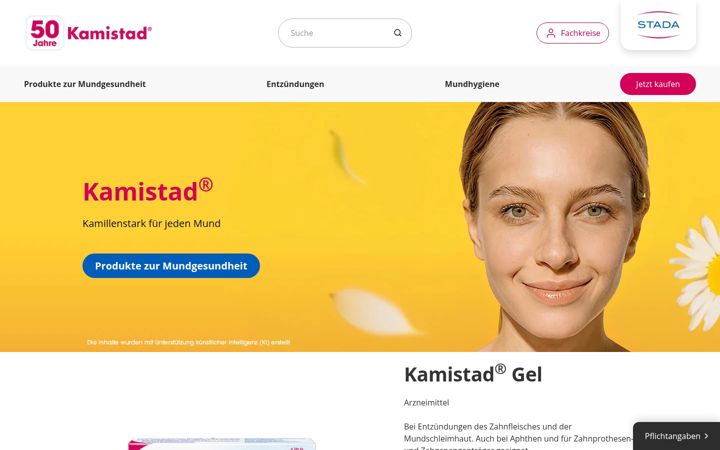 Screenshot of kamistad.de