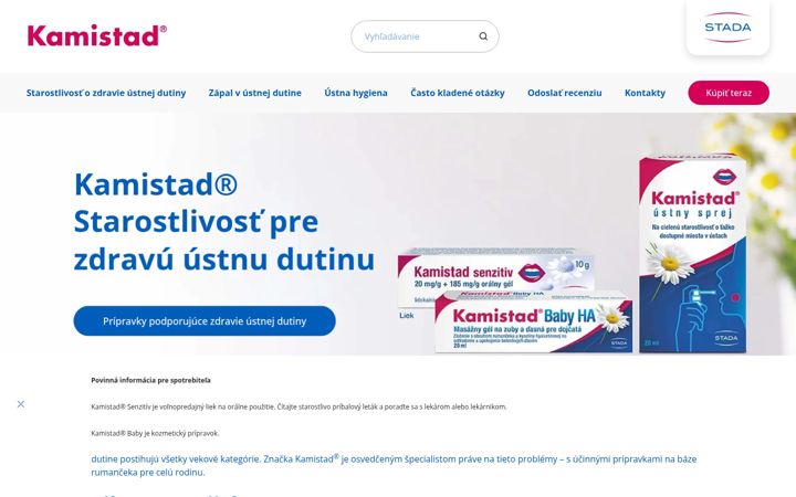 Screenshot of kamistad.sk