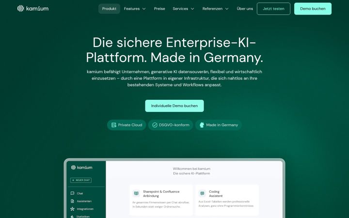 Screenshot of kamium.de
