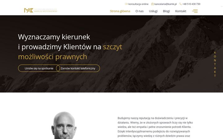 Posnetek zaslona kamk.pl