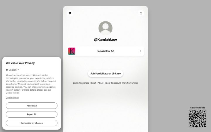 Screenshot of kamlahkew.com