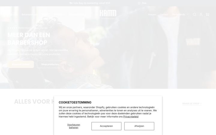 Screenshot of kamm.nl