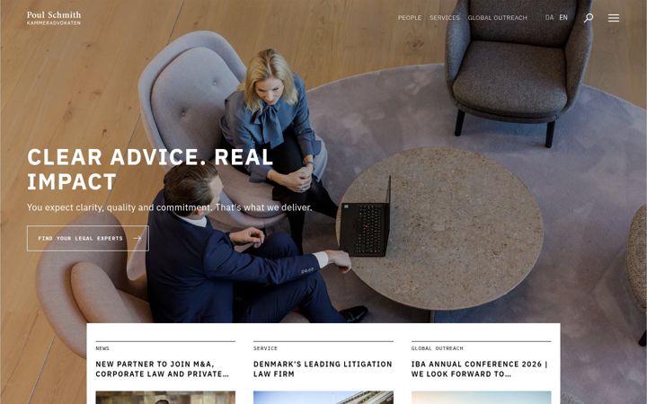 Screenshot of kammeradvokaten.com