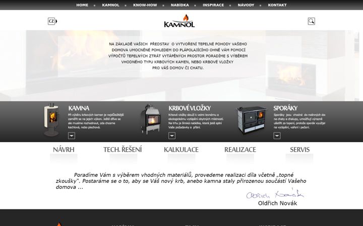 Screenshot of kamnol.cz