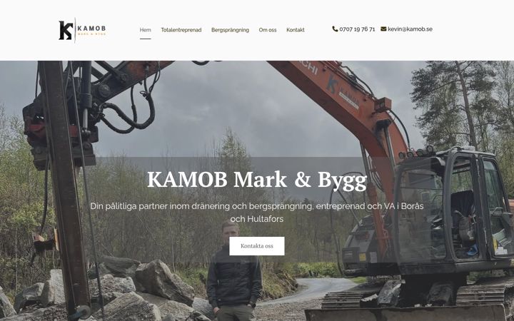 Screenshot of kamob.se