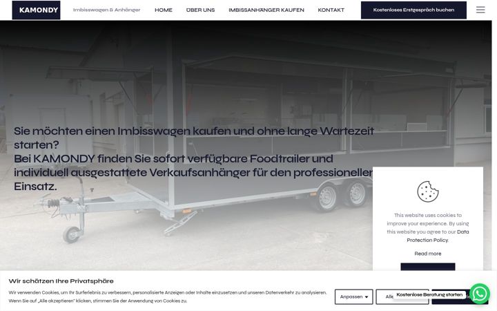 Screenshot of kamondy.de