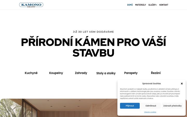 Screenshot of kamono.cz