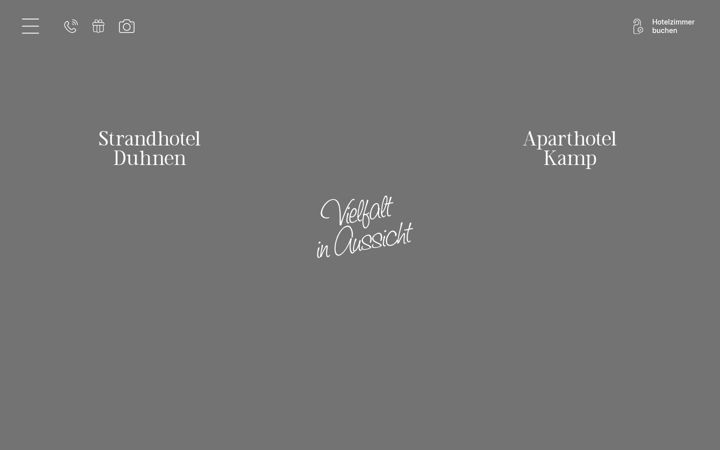 Screenshot of kamp-hotels.de