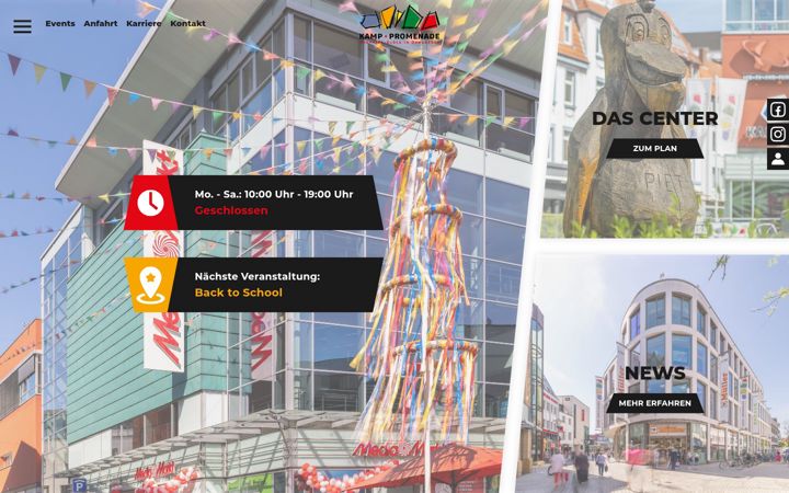 Screenshot of kamp-promenade.de