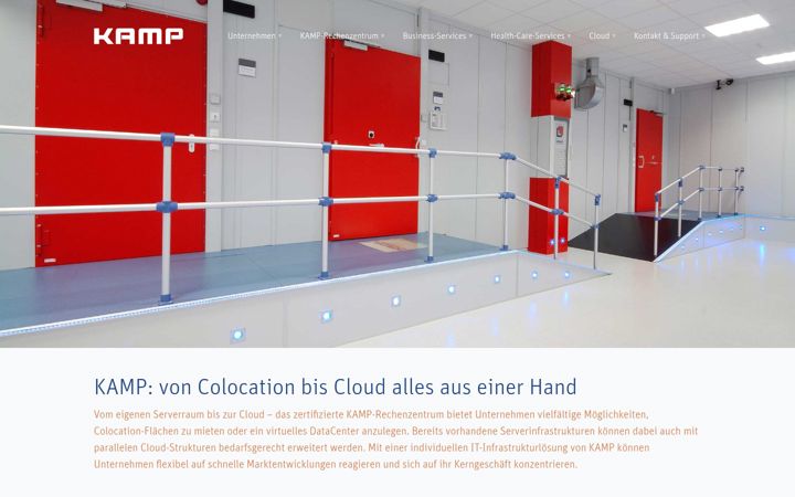Screenshot von kamp.net