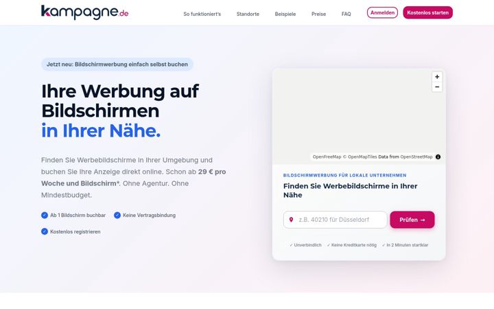 Screenshot of kampagne.de