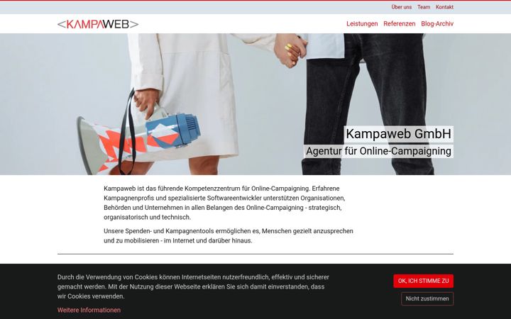 Screenshot of kampaweb.ch
