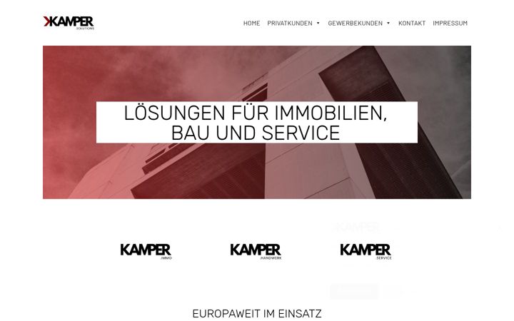 Screenshot of kamper-solutions.de